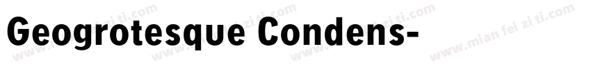 Geogrotesque Condens字体转换
